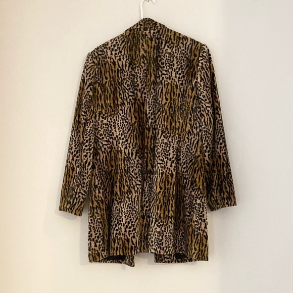 Vintage Leopard Print Jacket in velvet - Picture 9 of 11